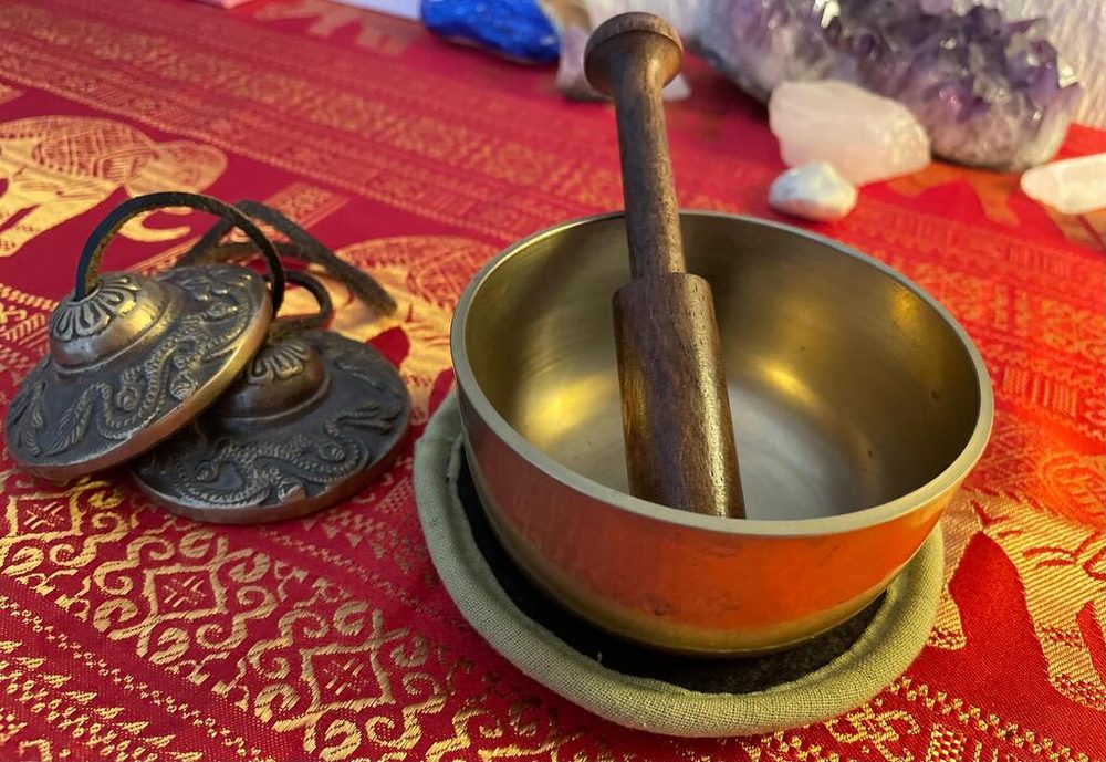 Singing bowl used for sound healing
